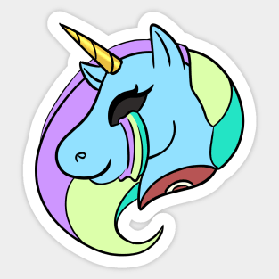 Crying Unicorn Sticker